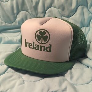 Green and White Ireland Trucker Hat